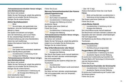 2023-2025 Peugeot 308/308 SW Owner's Manual | German