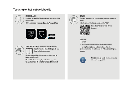 2022-2023 Peugeot 308/308 SW Owner's Manual | Dutch