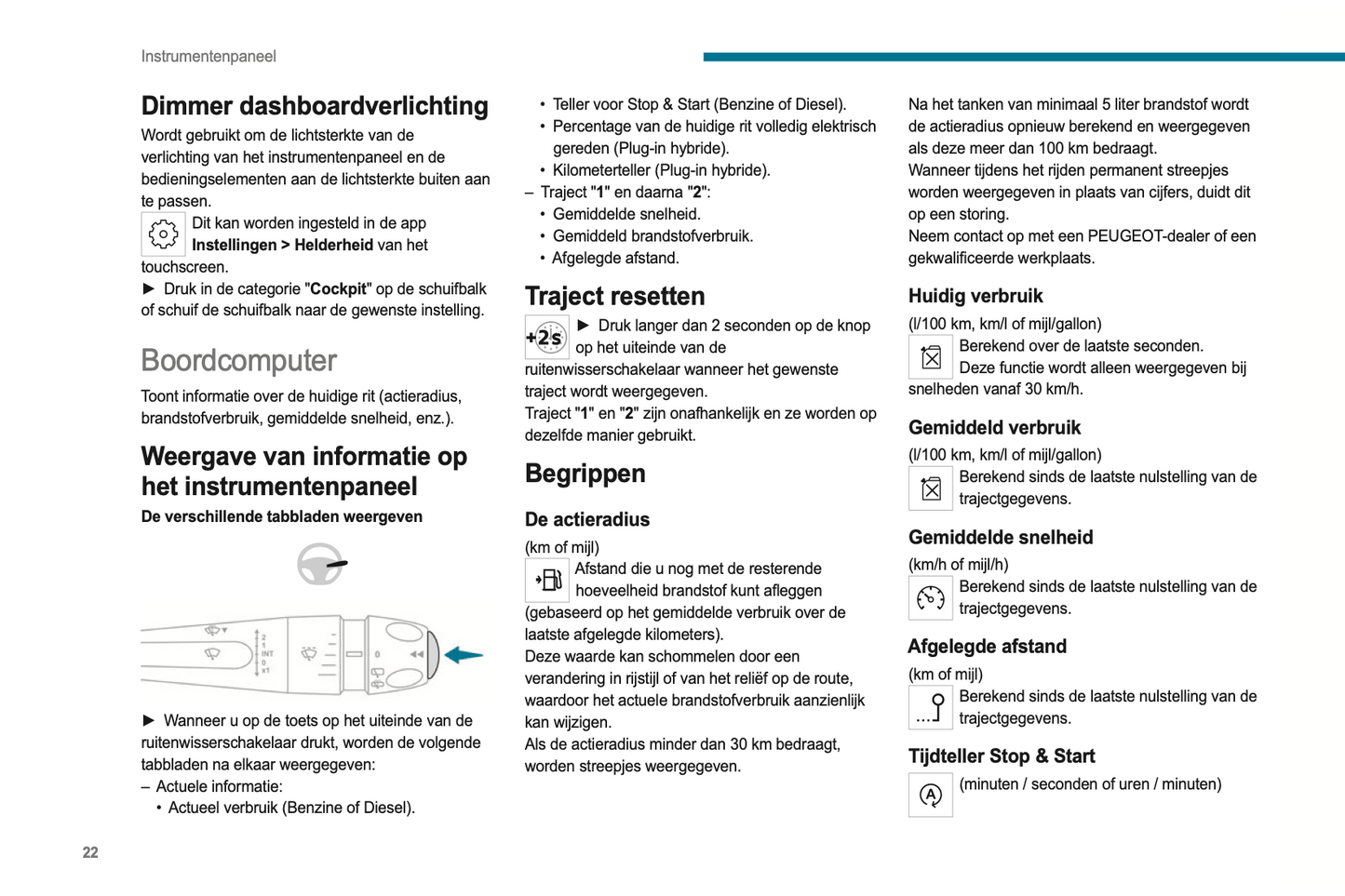 2022-2023 Peugeot 308/308 SW Owner's Manual | Dutch