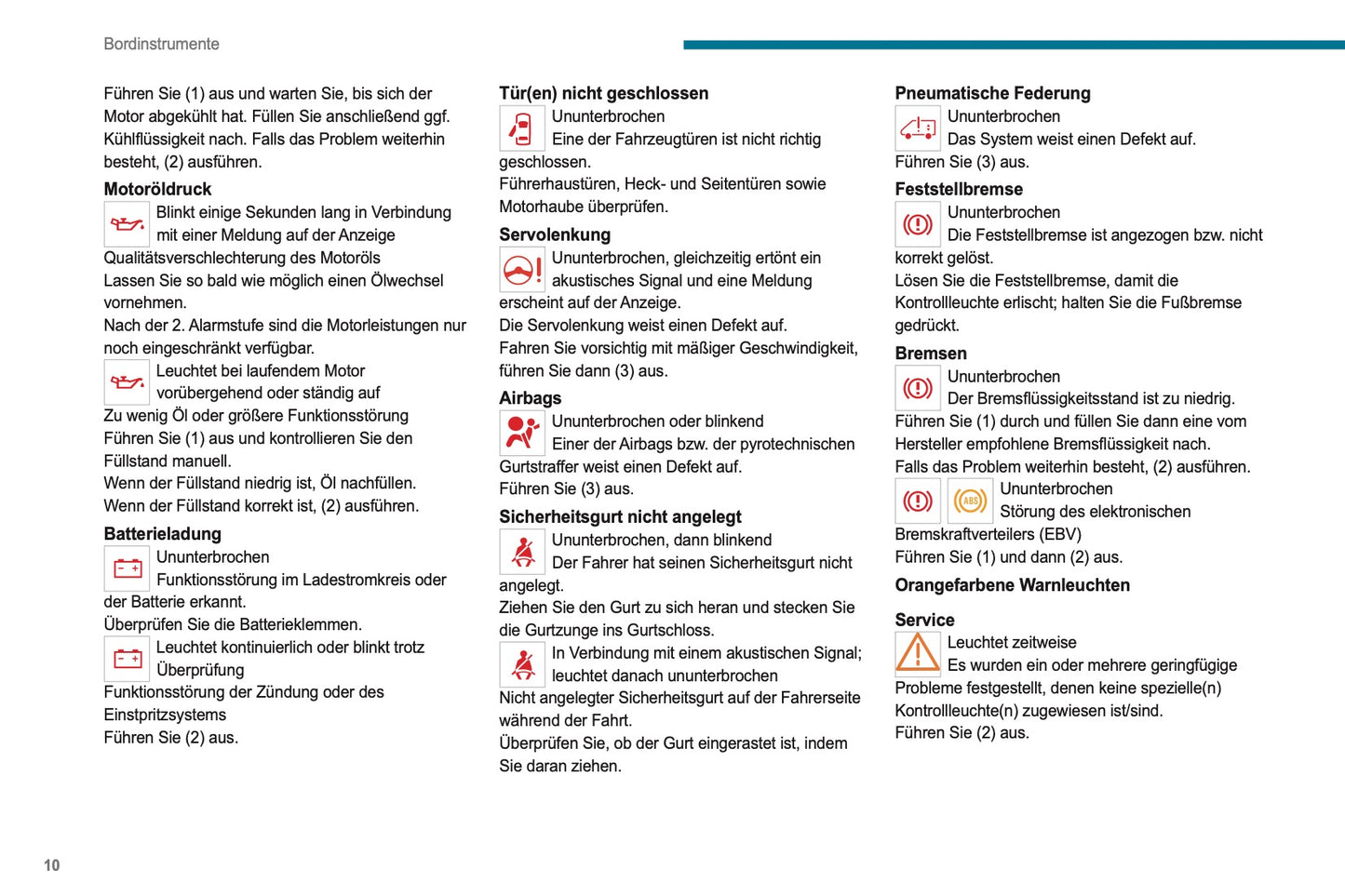 2021-2024 Peugeot Boxer Owner's Manual | German