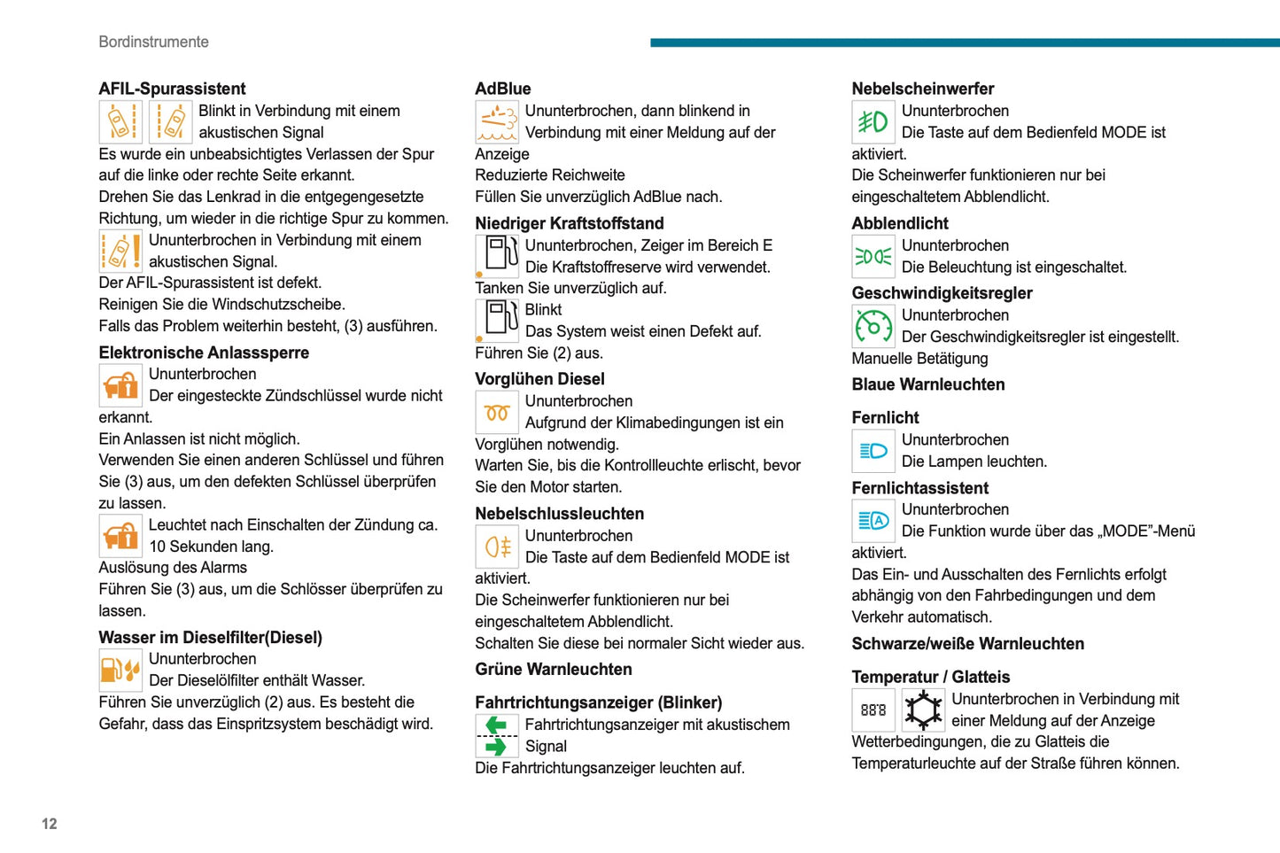 2021-2024 Peugeot Boxer Owner's Manual | German