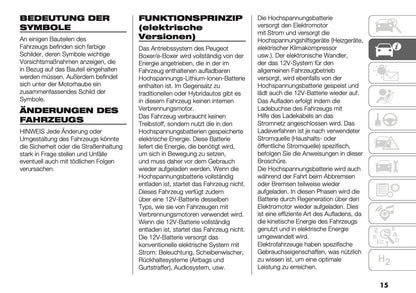 2024-2025 Peugeot Boxer Owner's Manual | German