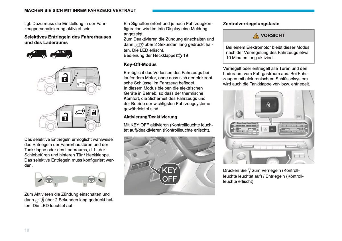 2026 Peugeot Rifter/Partner Bedienungsanleitung | Deutsch
