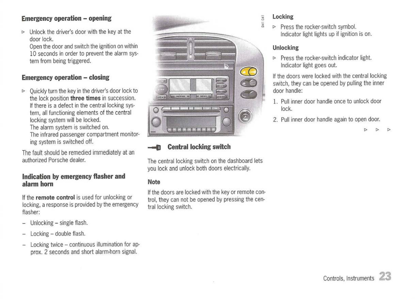 2004 Porsche 911 GT3 Owner's Manual | English