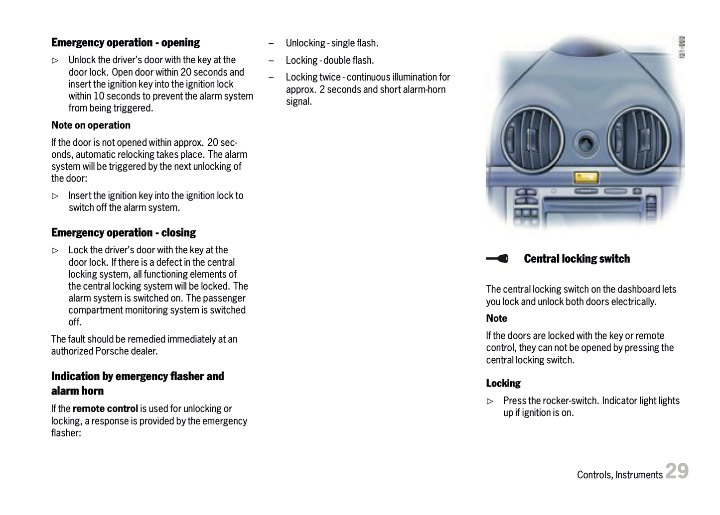 2007 Porsche Boxster S Owner's Manual | English