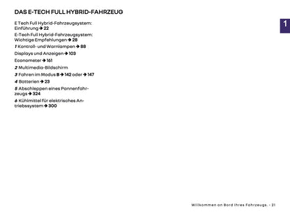 2025-2026 Renault Arkana Bedienungsanleitung | Deutsch