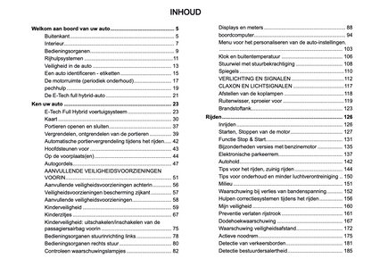 2024-2025 Renault Arkana Owner's Manual | Dutch