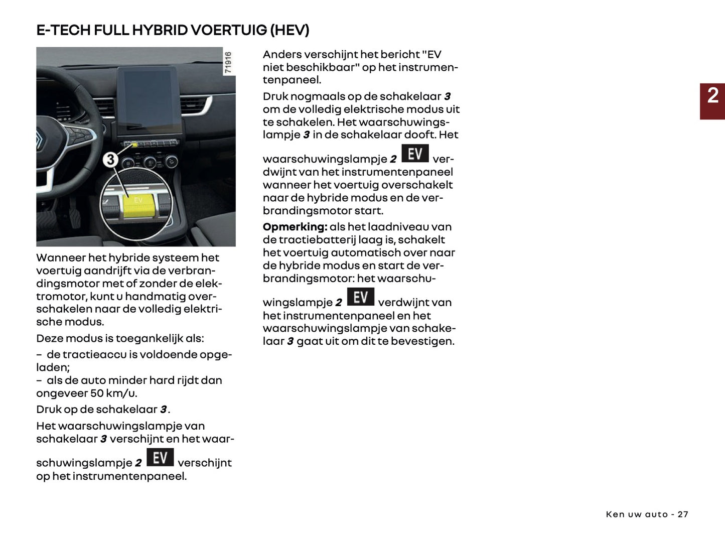 2025-2026 Renault Arkana Owner's Manual | Dutch