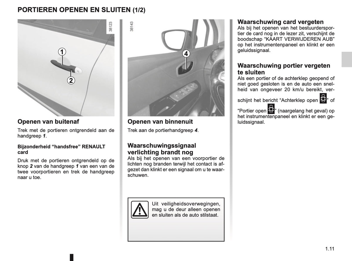 2016-2017 Renault Captur Owner's Manual | Dutch