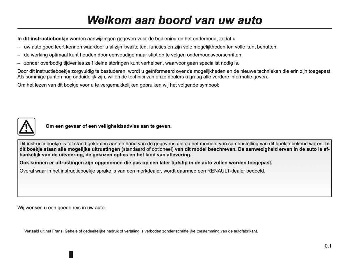2016-2017 Renault Captur Owner's Manual | Dutch