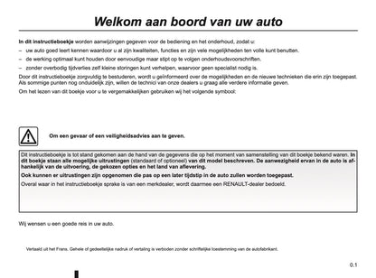 2016-2017 Renault Captur Owner's Manual | Dutch