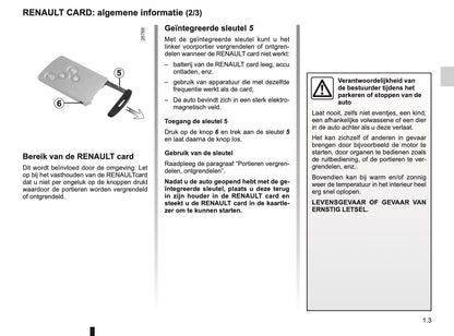 2016-2017 Renault Captur Owner's Manual | Dutch