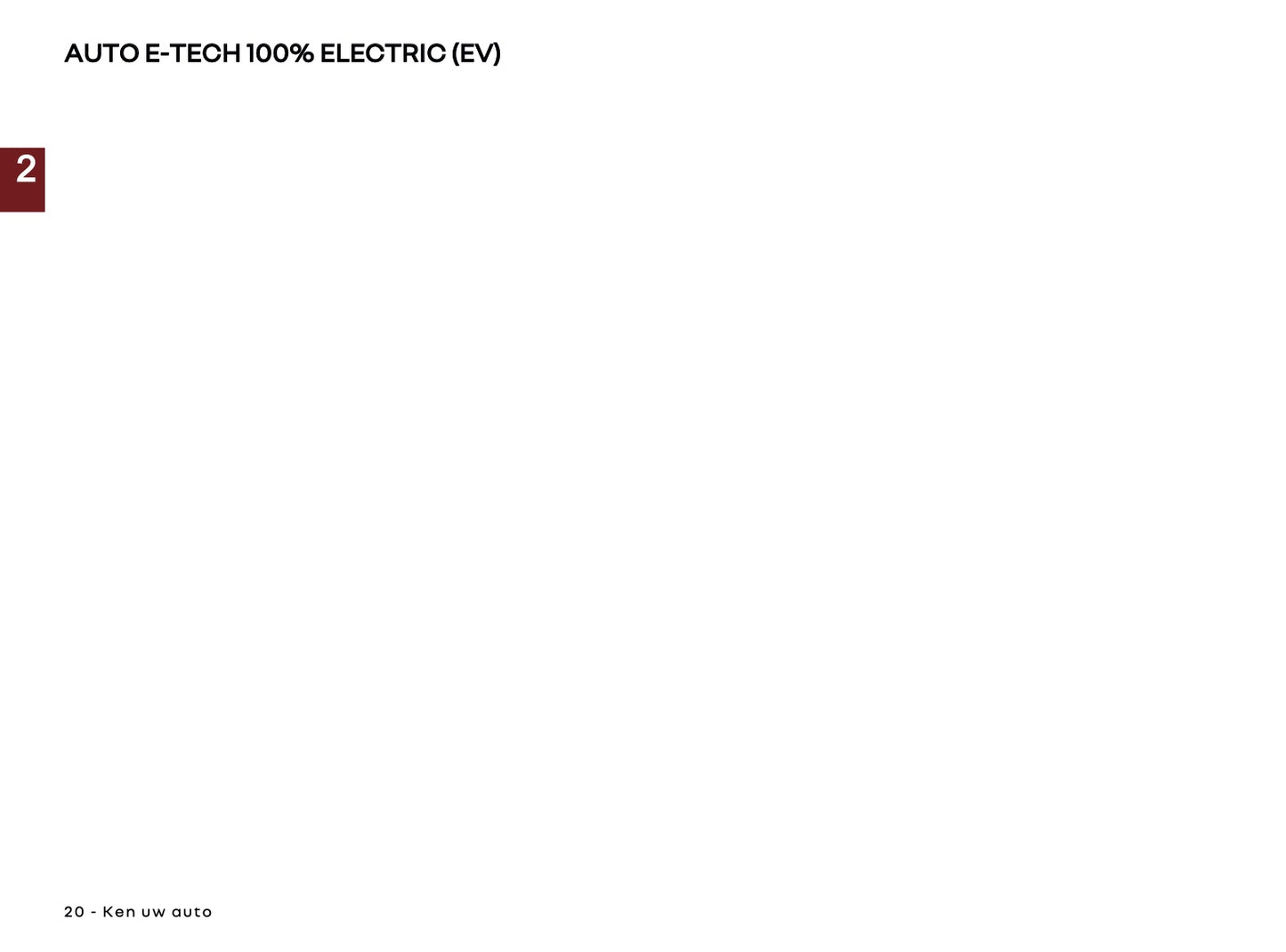 2025-2026 Renault Megane E-Tech Electric Owner's Manual | Dutch