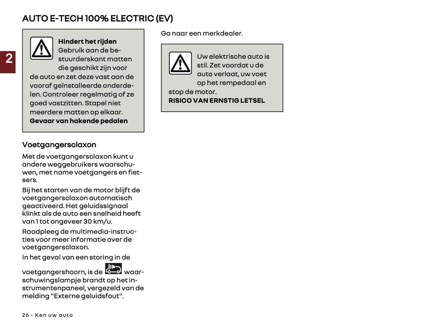 2025-2026 Renault Megane E-Tech Electric Owner's Manual | Dutch
