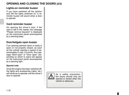 2015-2016 Renault Mégane Coupe Cabriolet Owner's Manual | English