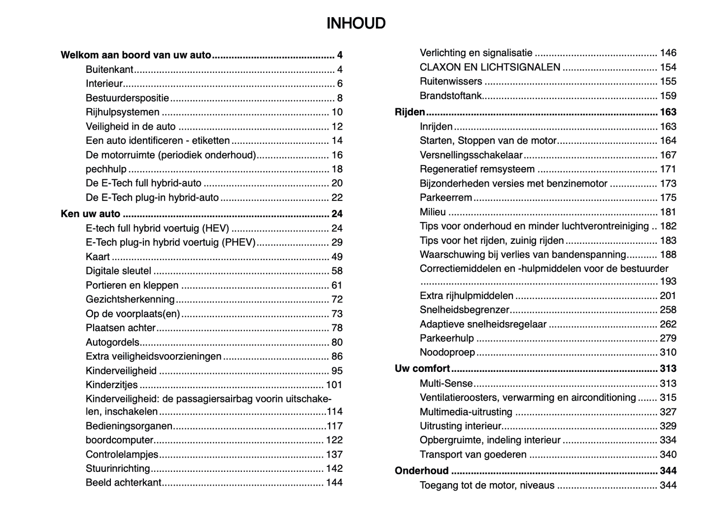 2024-2025 Renault Rafale Owner's Manual | Dutch