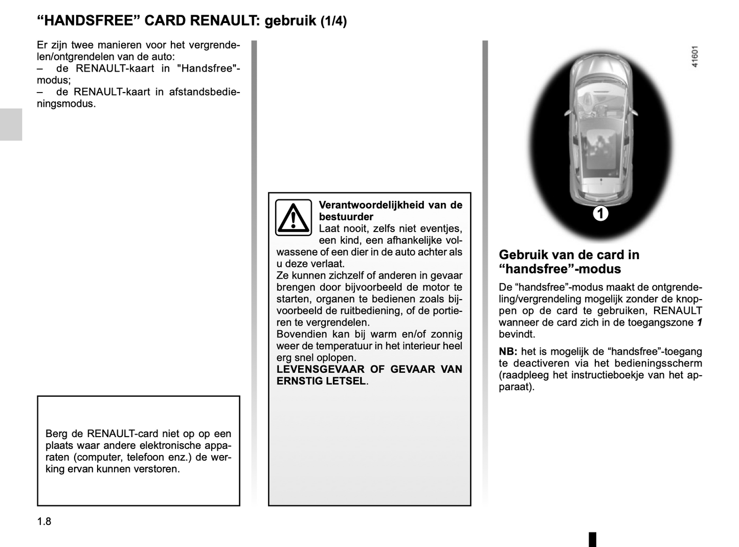 2017-2018 Renault Scenic Owner's Manual | Dutch