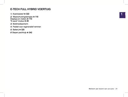 2024-2025 Renault Symbioz Owner's Manual | Dutch