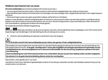 2025-2026 Renault Trafic Owner's Manual | Dutch