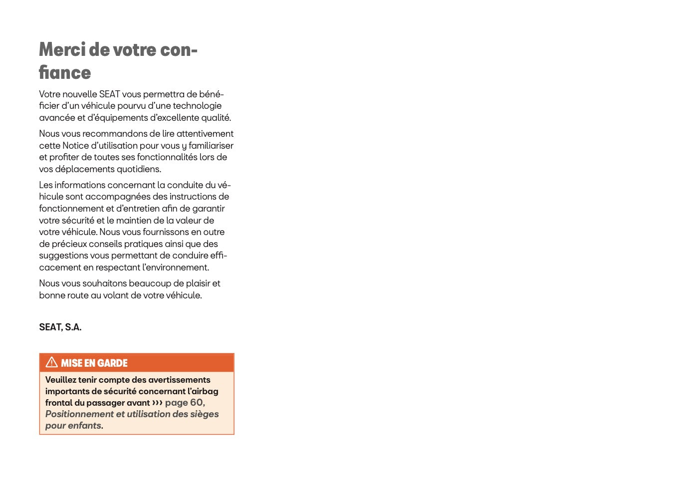 2025 Seat Arona Owner's Manual | French