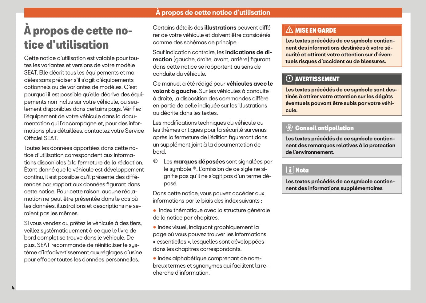 2025 Seat Arona Owner's Manual | French