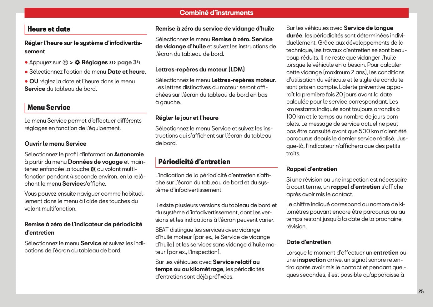 2026 Seat Arona Owner's Manual | French
