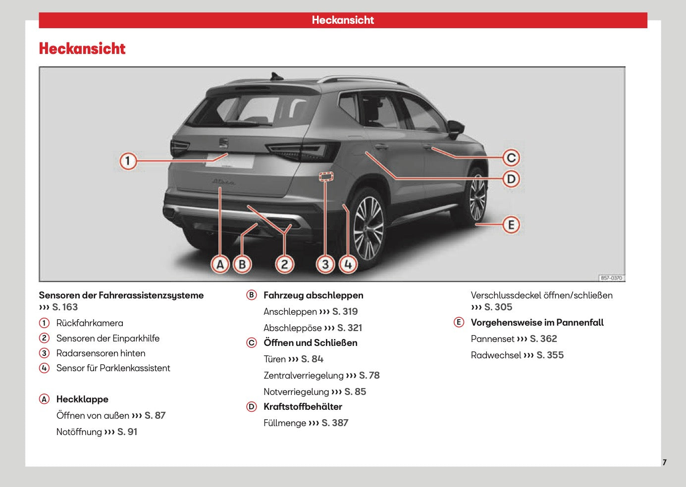 2026 Seat Ateca Owner's Manual | German