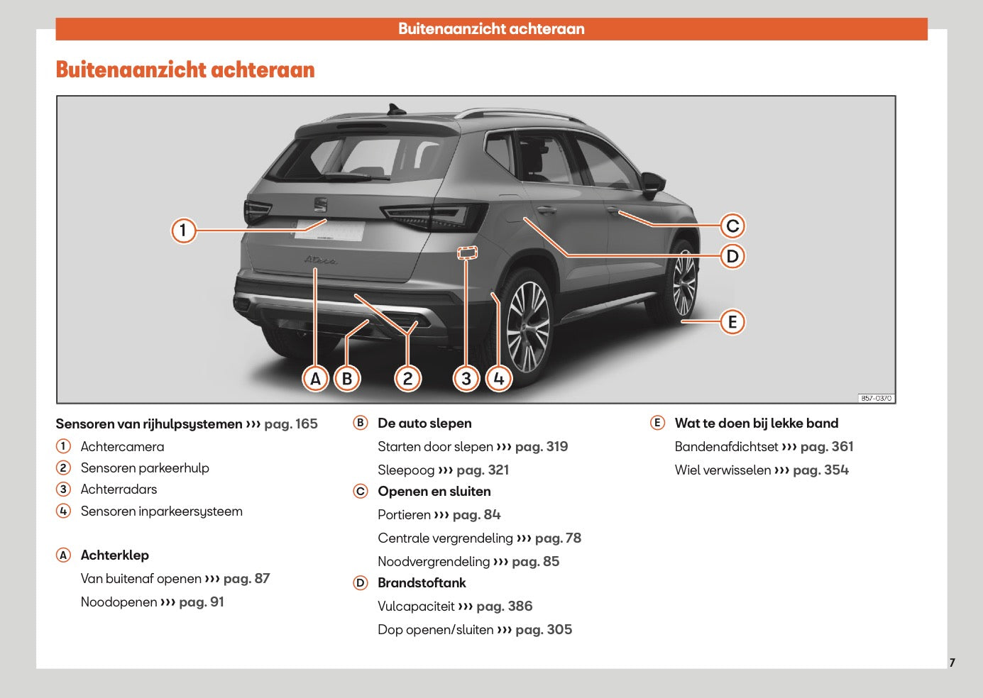 2025 Seat Ateca Owner's Manual | Dutch
