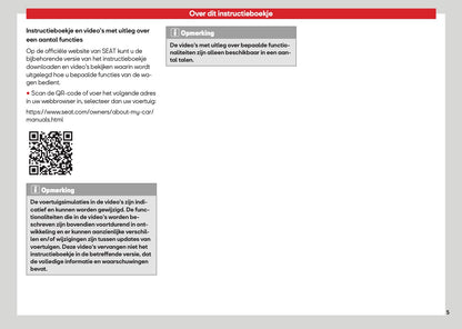 2026 Seat Ateca Owner's Manual | Dutch
