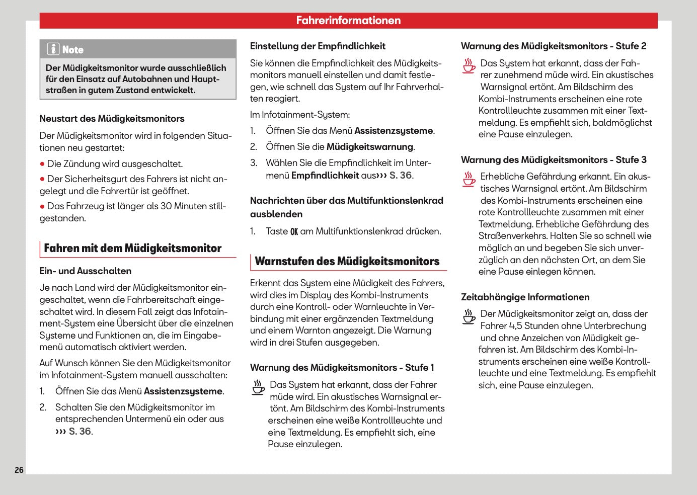 2026 Seat Ibiza Owner's Manual | German