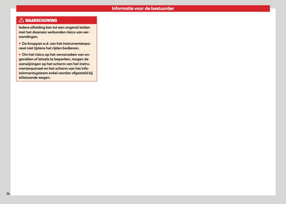 2026 Seat Ibiza Owner's Manual | Dutch