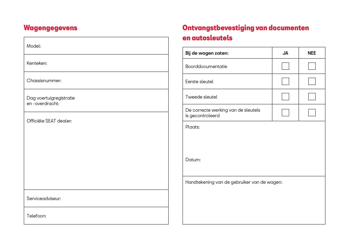 2026 Seat Ibiza Owner's Manual | Dutch