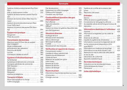 2026 Seat Leon/Leon Sportstourer Owner's Manual | French