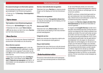 2026 Seat Leon/Leon Sportstourer Owner's Manual | Dutch