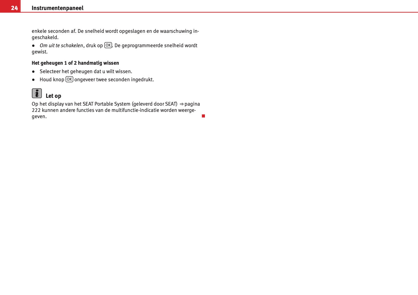 2012 Seat Mii Owner's Manual | Dutch