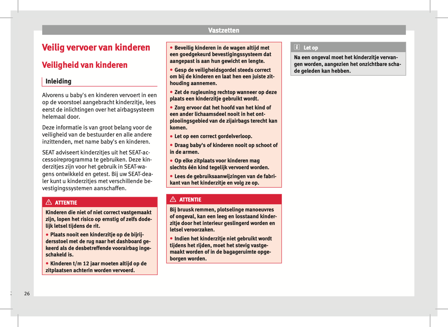 2015 Seat Mii Owner's Manual | Dutch