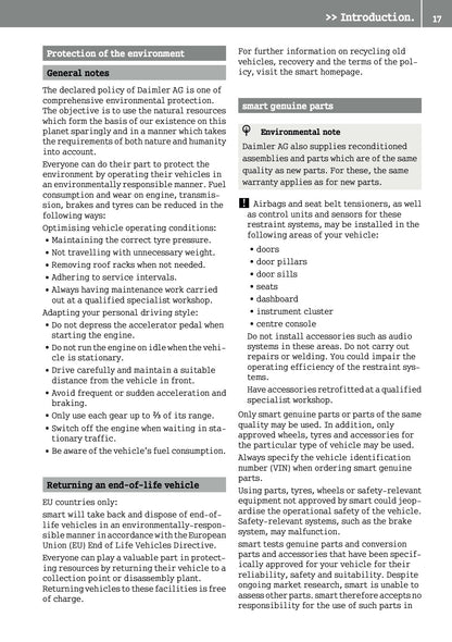 2015-2016 Smart ForFour Owner's Manual | English