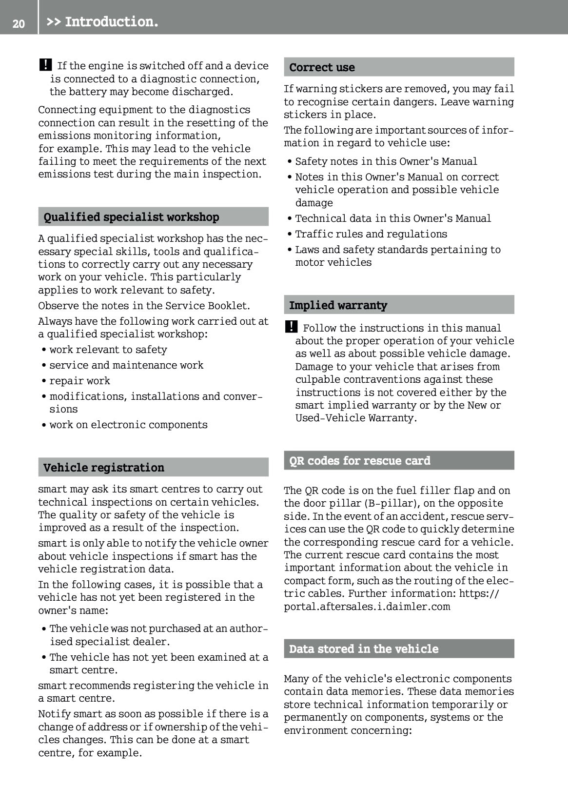 2015-2016 Smart ForFour Owner's Manual | English