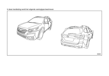 2022 Subaru Outback Owner's Manual | Dutch