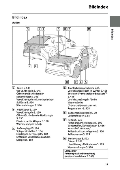 2025 Toyota bZ4X Bedienungsanleitung | Deutsch