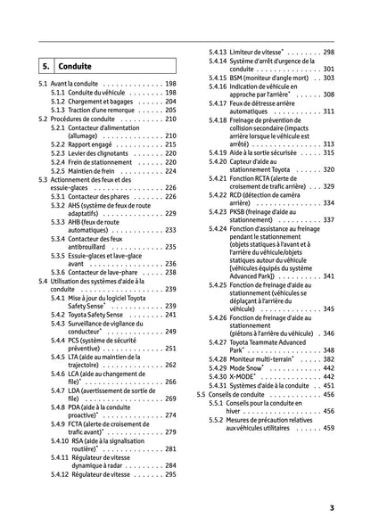 2025 Toyota bZ4X Owner's Manual | French