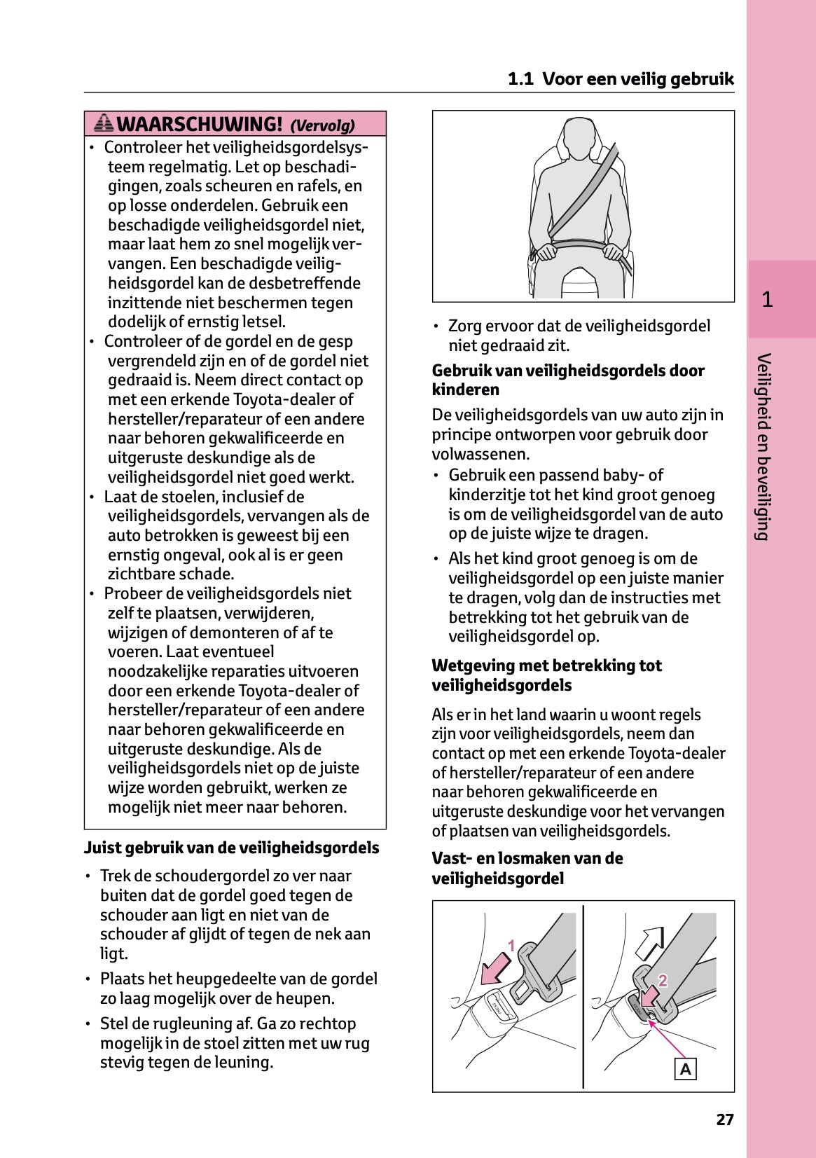 2025 Toyota bZ4X Owner's Manual | Dutch