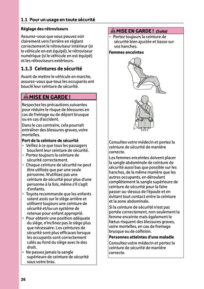 2026 Toyota C-HR Hybrid Owner's Manual | French