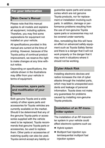 2025-2026 Toyota C-HR Plug-in-Hybrid Owner's Manual | English