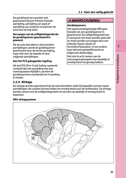 2024 Toyota C-HR Hybrid Owner's Manual | Dutch