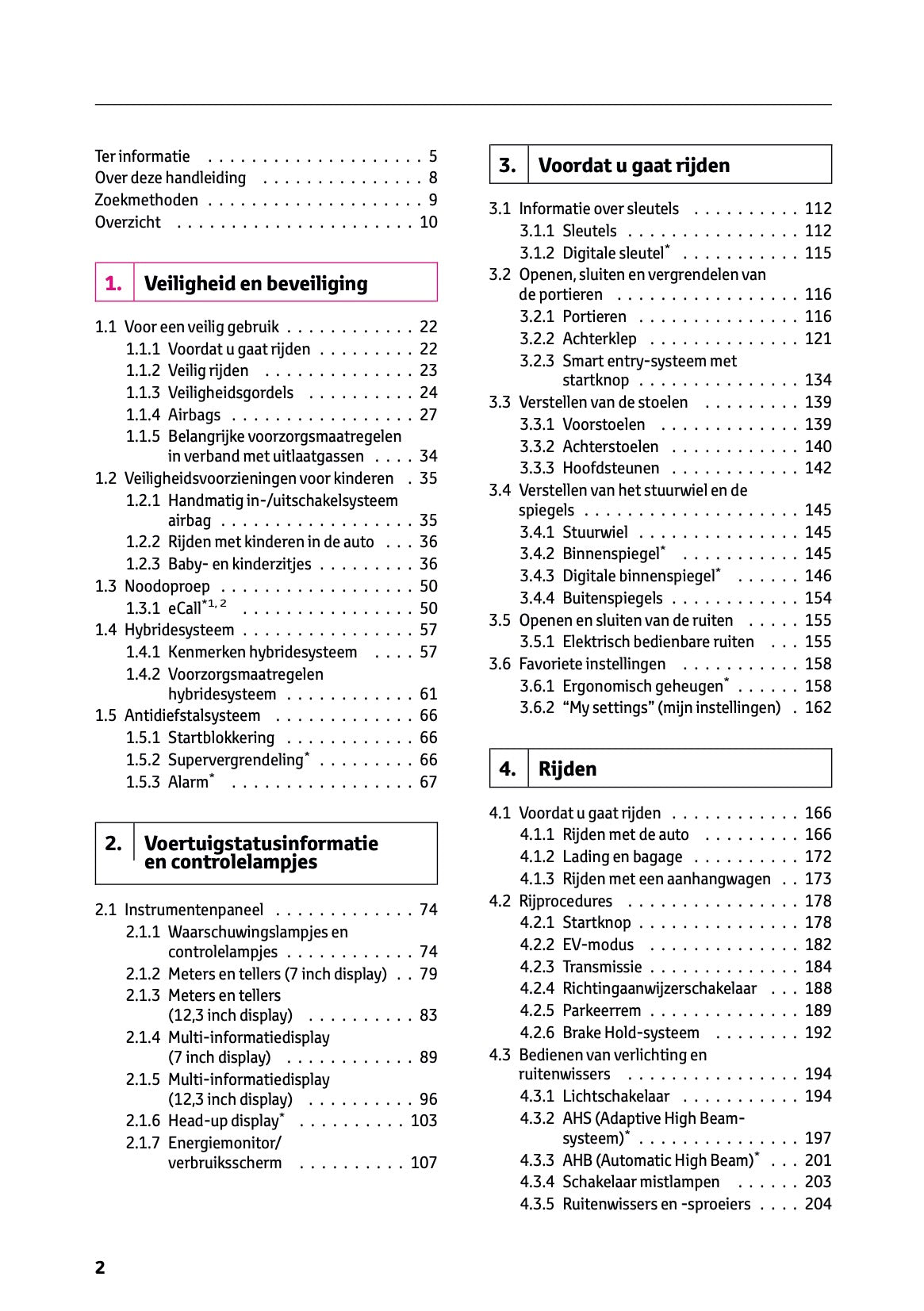 2023-2024 Toyota C-HR Hybrid Owner's Manual | Dutch