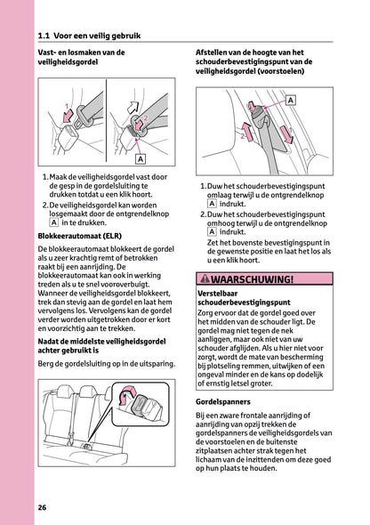 2023-2024 Toyota C-HR Hybrid Owner's Manual | Dutch