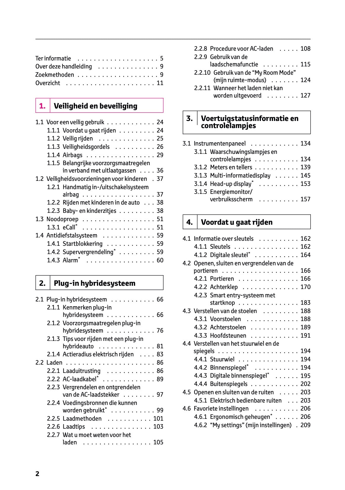 2025-2026 Toyota C-HR Plug-in-Hybrid Owner's Manual | Dutch