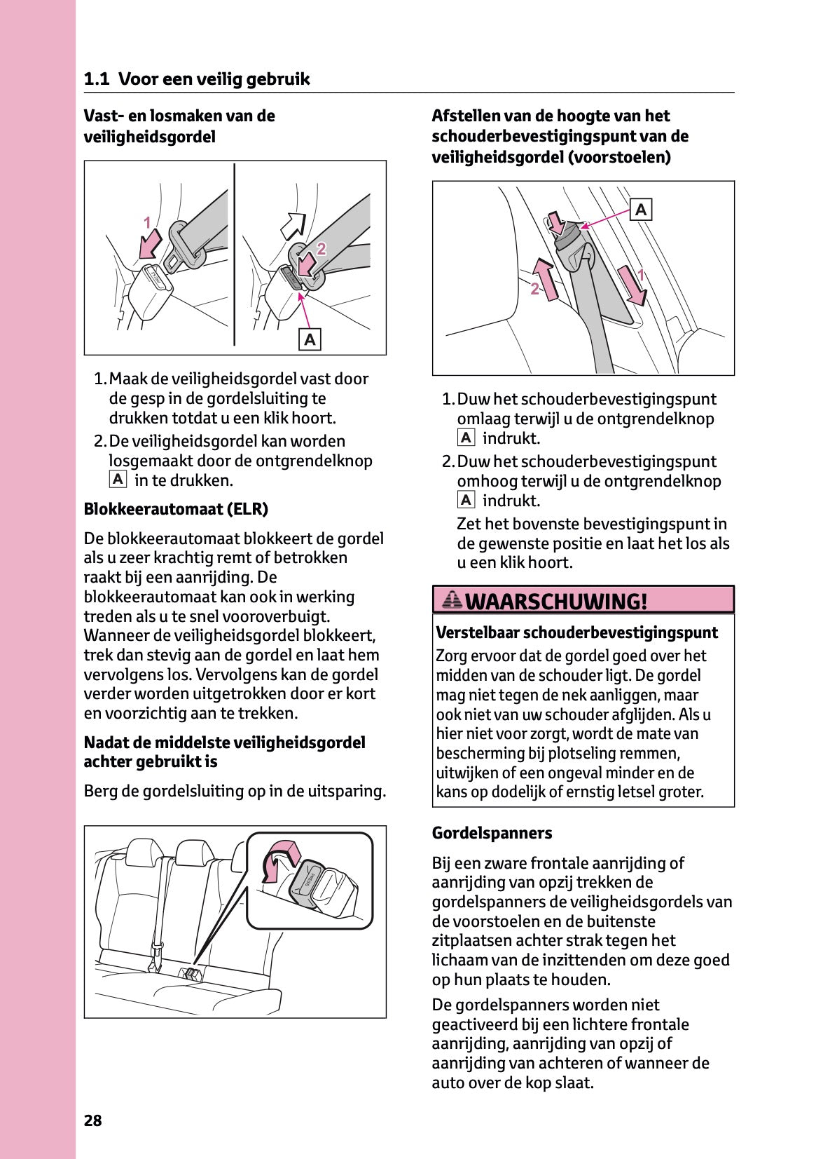 2025-2026 Toyota C-HR Plug-in-Hybrid Owner's Manual | Dutch