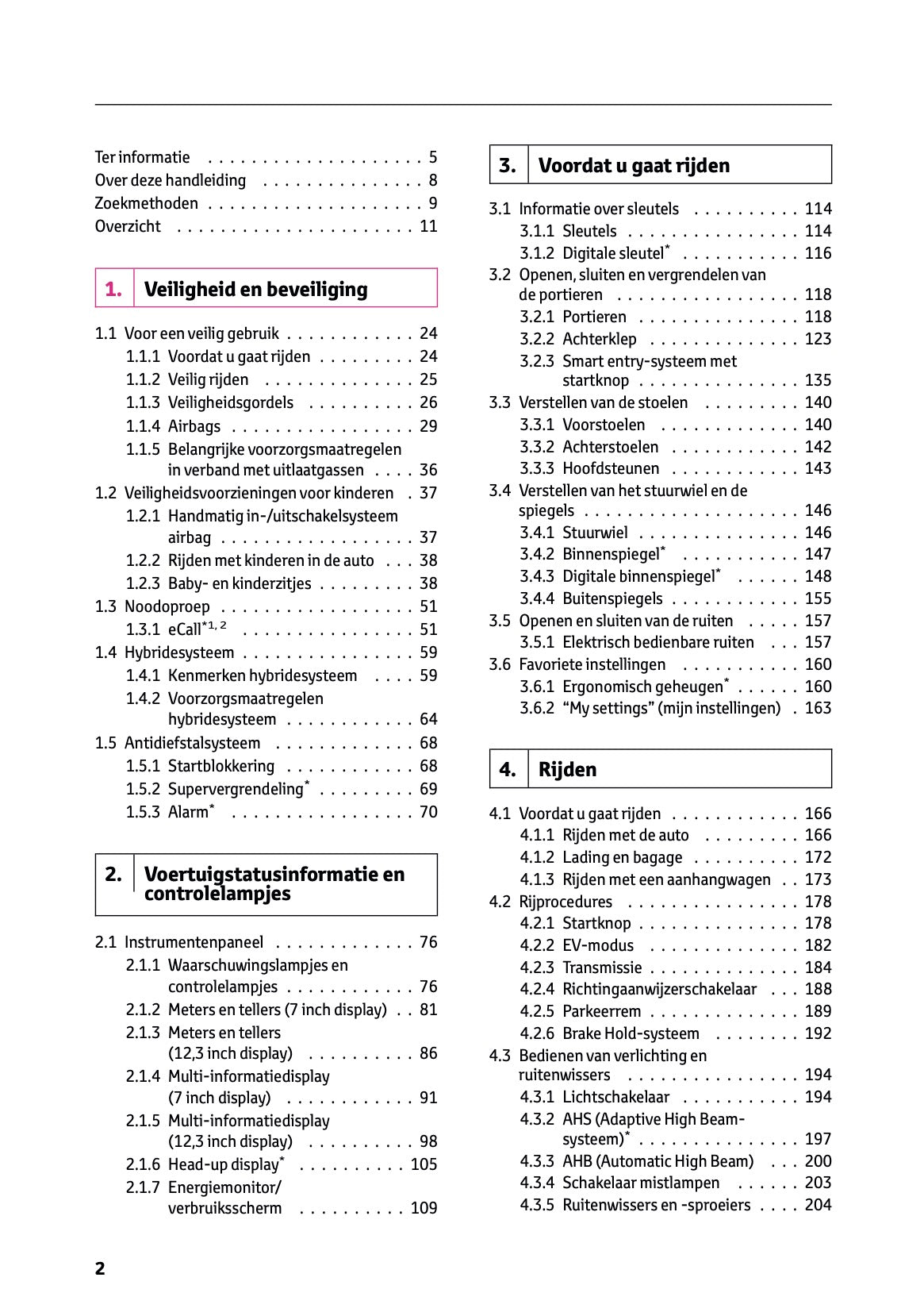 2026 Toyota C-HR Hybrid Owner's Manual | Dutch